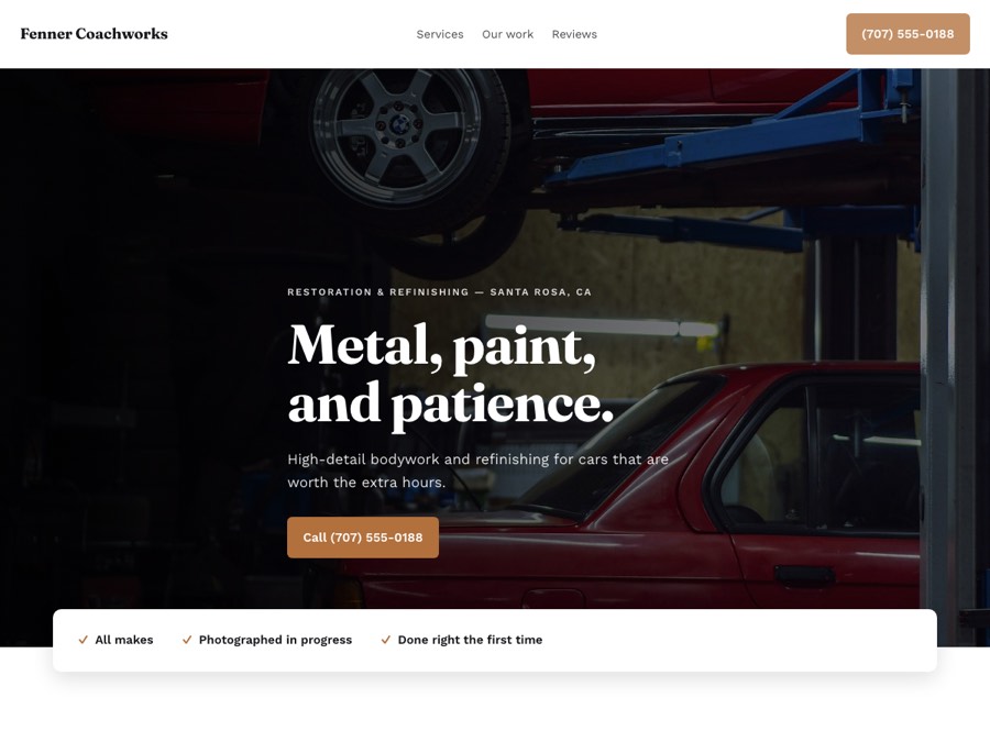 Auto Body design — Fenner Coachworks