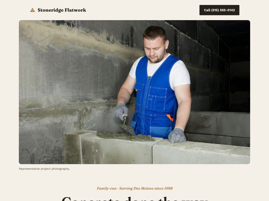 Concrete design — Stoneridge Flatwork