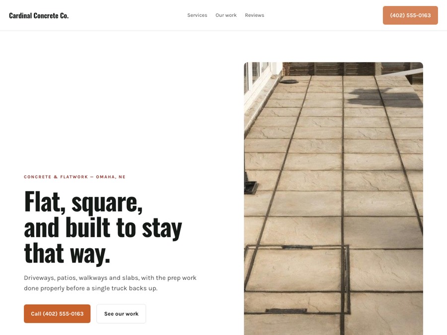 Concrete design — Cardinal Concrete Co.