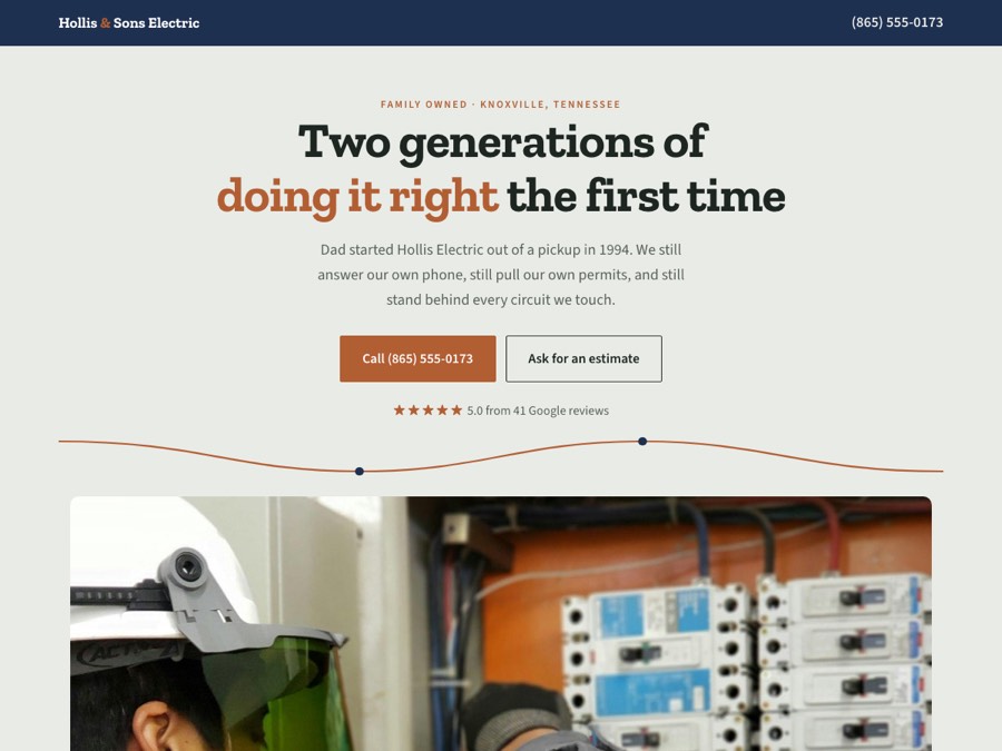 Electrical design — Hollis & Sons Electric