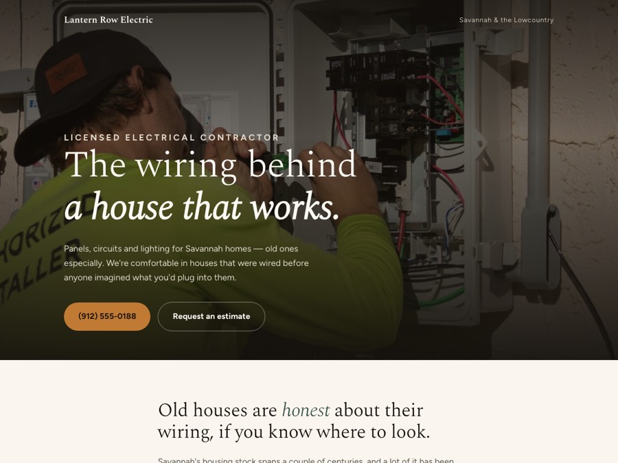 Electrical design — Lantern Row Electric