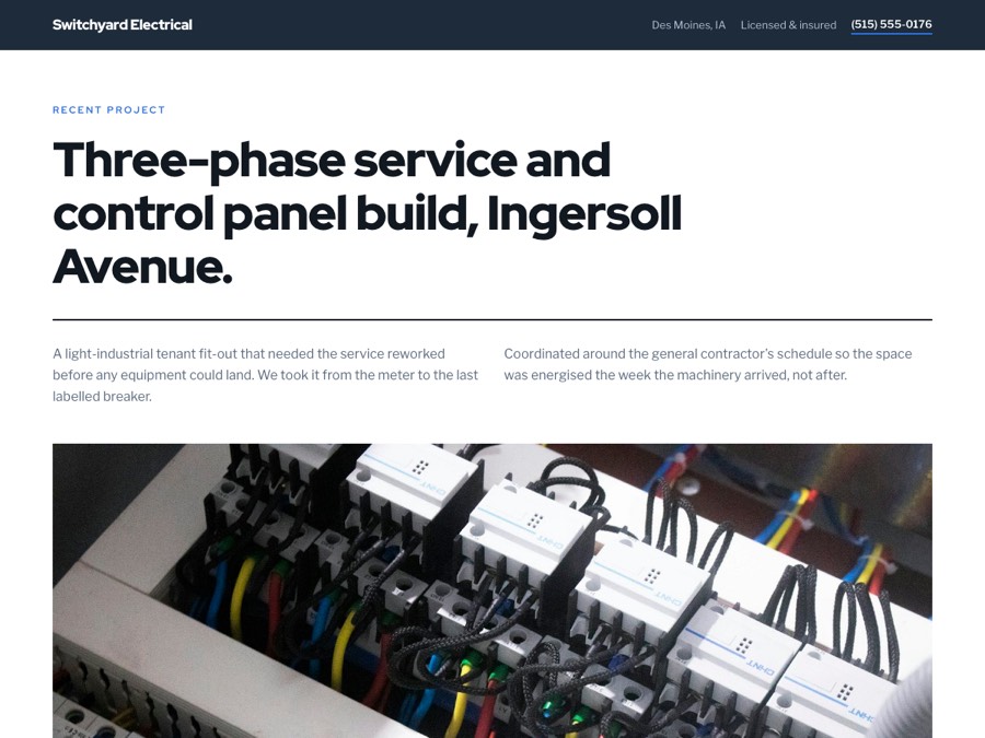 Electrical design — Switchyard Electrical