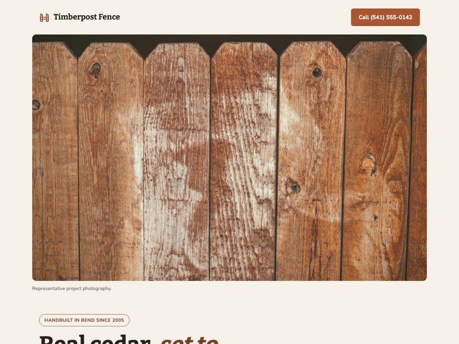 Fencing design — Timberpost Fence