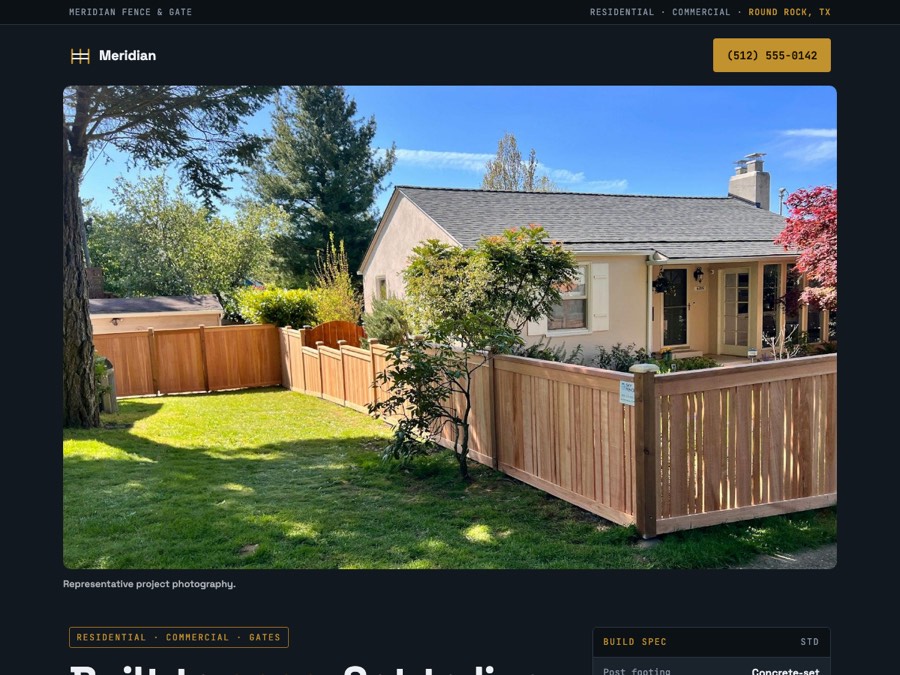 Fencing design — Meridian Fence & Gate