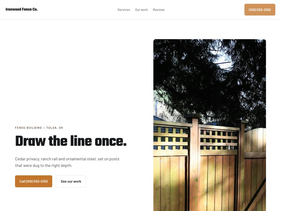 Fencing design — Ironwood Fence Co.