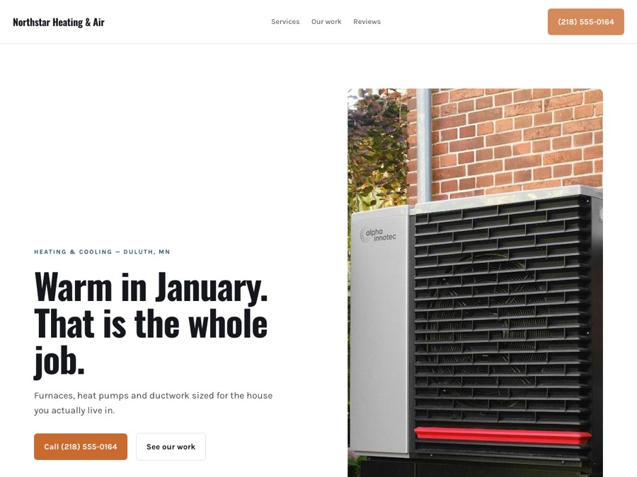 HVAC design — Northstar Heating & Air